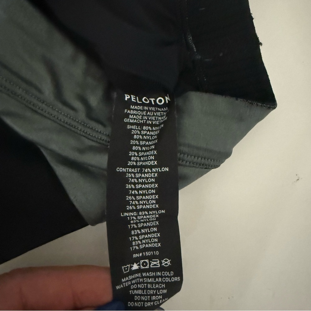 PelotonXJessKing Sports Bra V Back Scoop Neck Shine Metallic Green Size Large - Picture 3 of 8